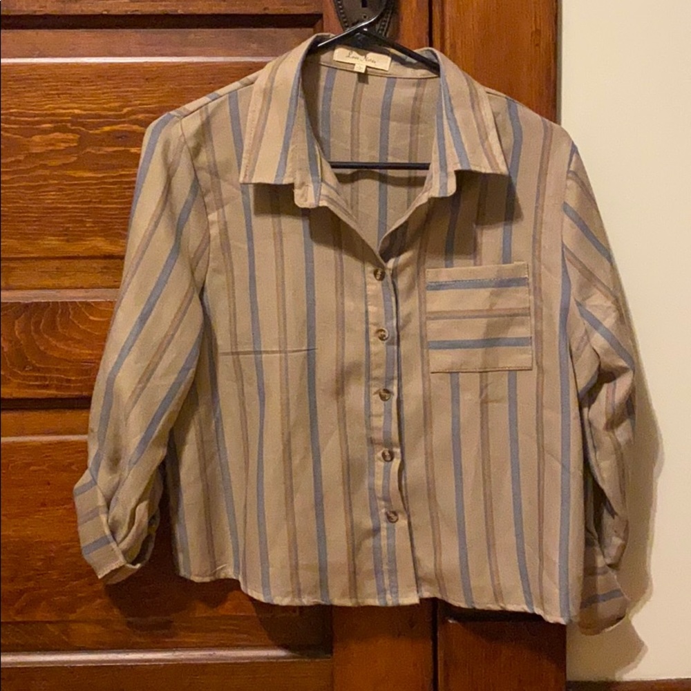 Button up crop top